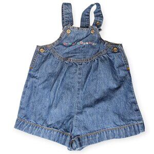 Vintage Hilton Hotels San Francisco Denim Shorts Romper Adjustable Straps